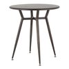 Lumisource Clara Round Dinette Table in Antique Metal DT-CLARARN AN